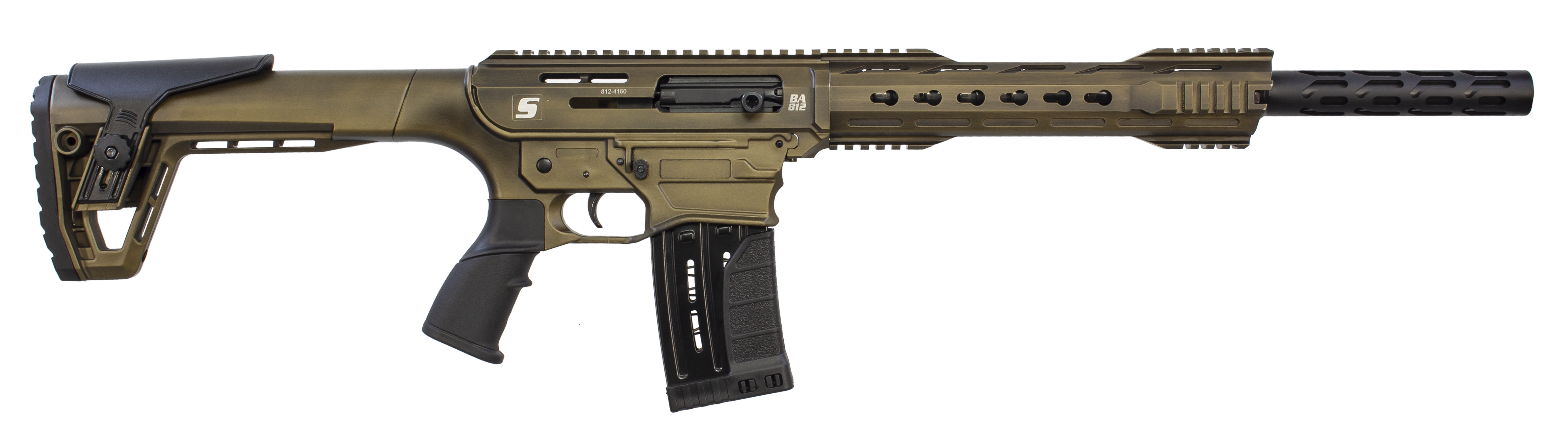 Sipahi AR 12 & BA812 Rusty Bronze AR Semi Auto Shotgun | 18" Barrel 12 Gauge