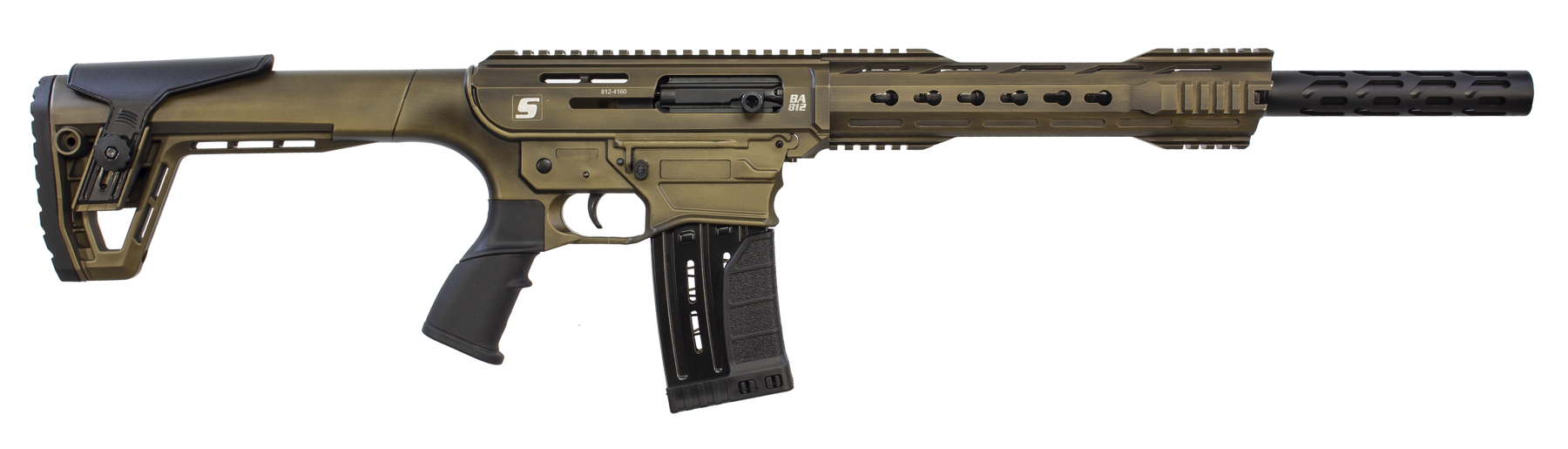Sipahi AR 12 & BA812 Rusty Bronze AR Semi Auto Shotgun | 18" Barrel 12 Gauge