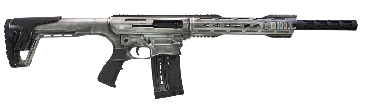 Sipahi AR 12 & BA812 Rusty Silver AR Semi Auto Shotgun | 18" Barrel 12 Gauge