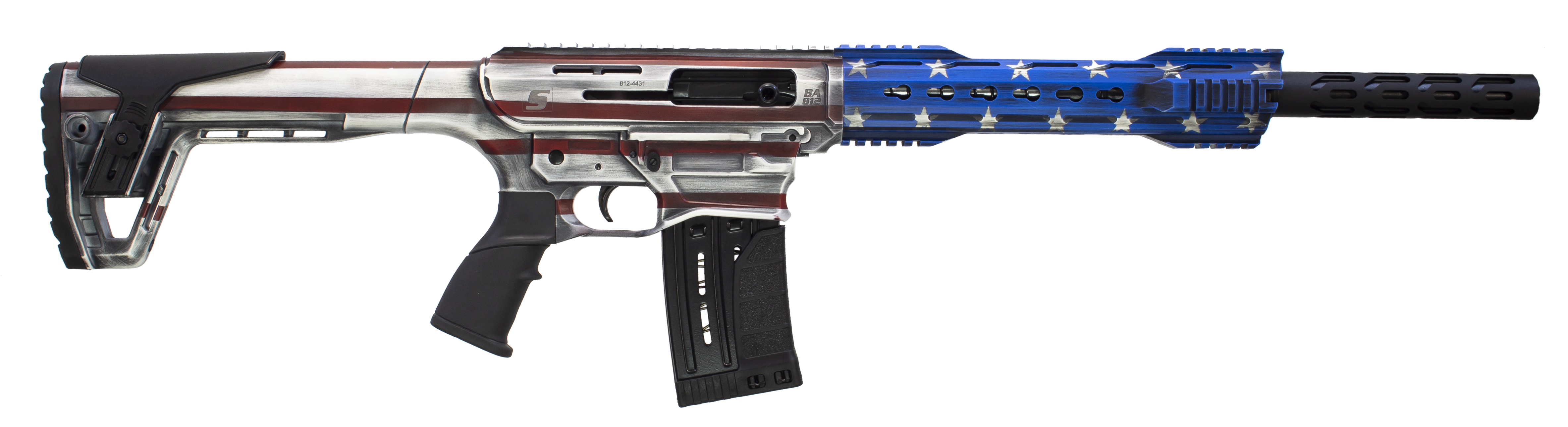 Sipahi AR 12 & BA812 Flag AR Semi Auto Shotgun | 18" Barrel 12 Gauge