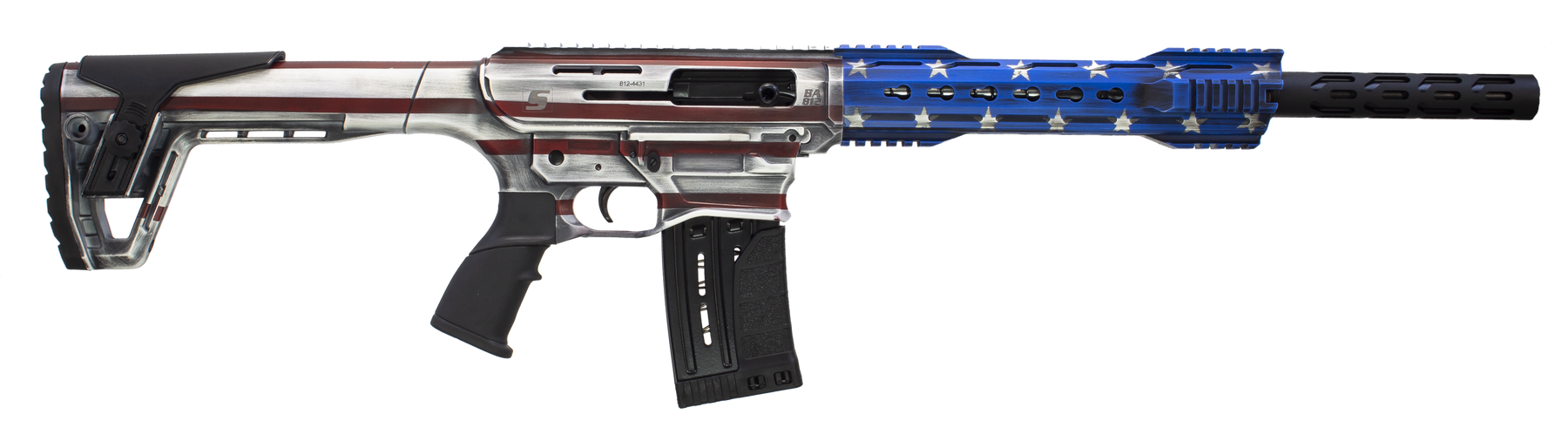 Sipahi AR 12 & BA812 Flag AR Semi Auto Shotgun | 18" Barrel 12 Gauge