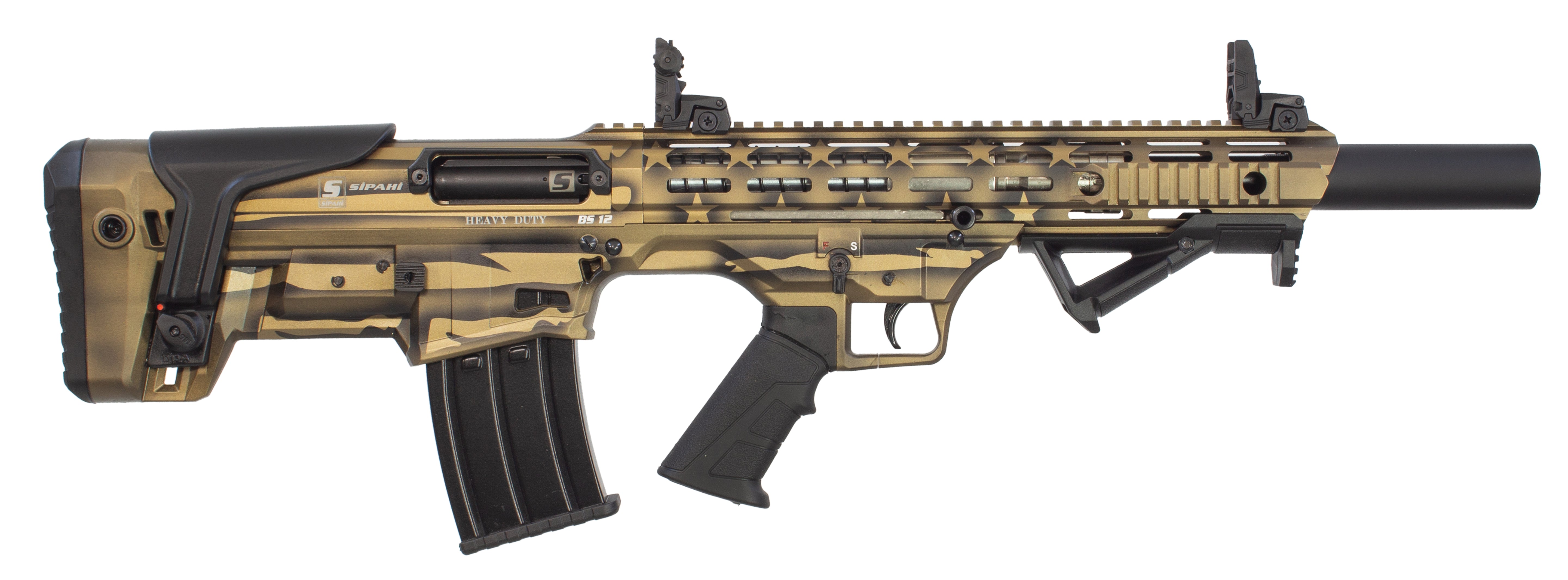 Sipahi BS12 Flag Bronze American Heavy Duty Bullpup Shotgun | 18" Barrel 12 Gauge