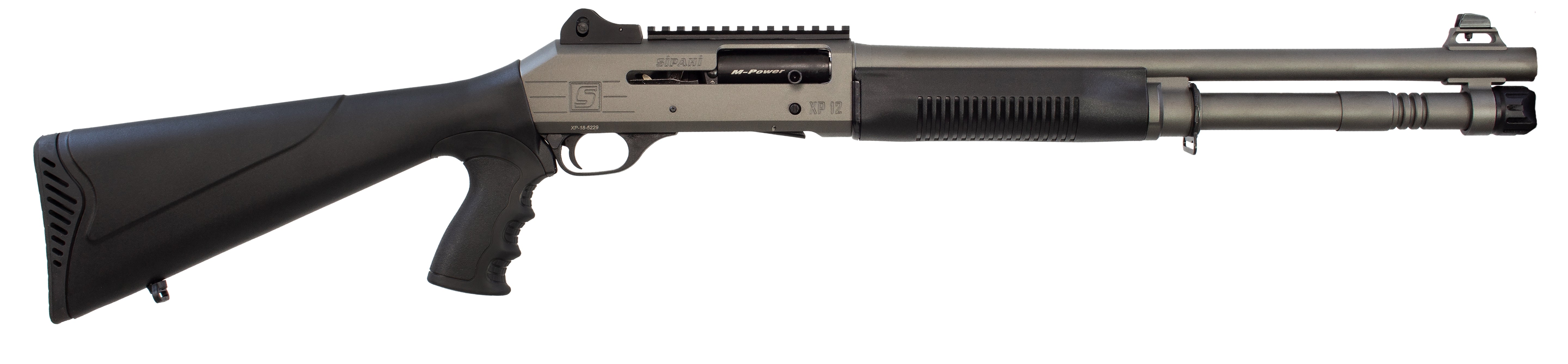 Sipahi RS12 & XP12 M-POWER Tungsten | M4| Semi Auto Shotgun | 18" Barrel