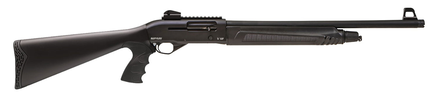 Sipahi V12 POLY GRIP Semi Auto Shotgun | 18" Barrel |(HARD CASE)