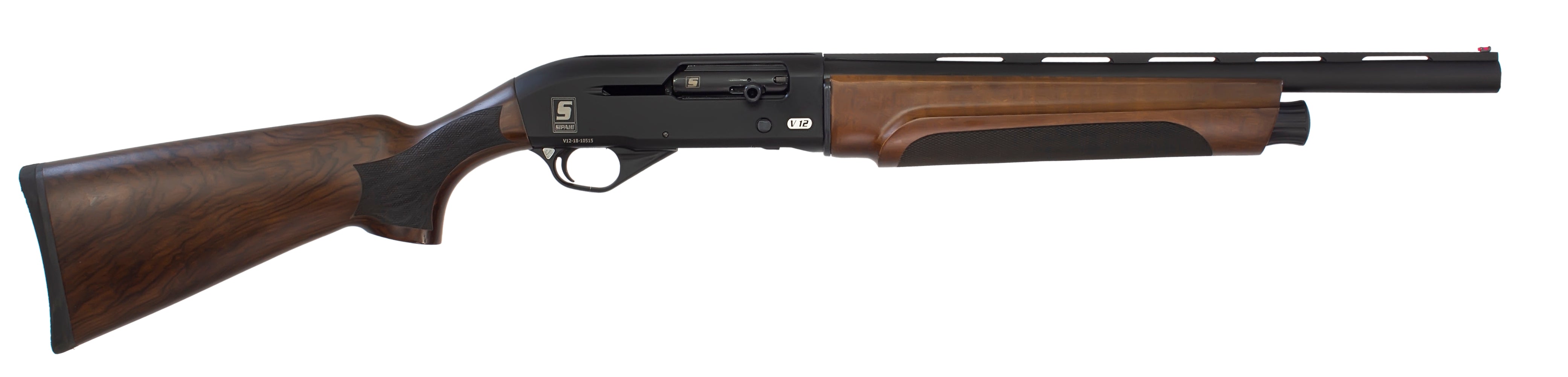 Sipahi V12 Black Walnut Short Semi Auto Shotgun | 18" Barrel 12 Gauge |