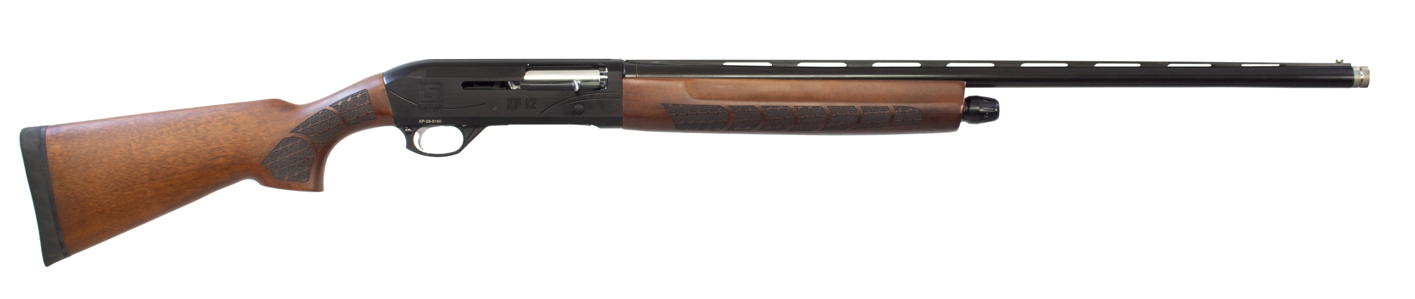 Sipahi XP12 BLACK WOOD Intertia & Kinectic 12 Gauge Semi Auto Shotgun | 28" Barrel