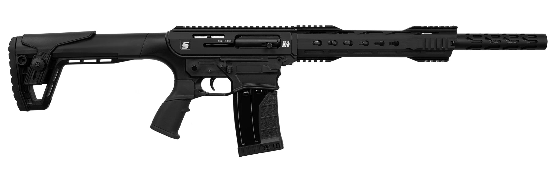 Sipahi AR 12 & BA812 Black AR Semi Auto Shotgun | 18" Barrel 12 Gauge