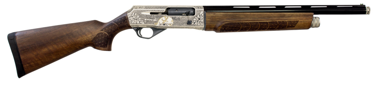 Sipahi V12 Gold Engraving Walnut Semi Auto Shotgun | 18" Barrel |
