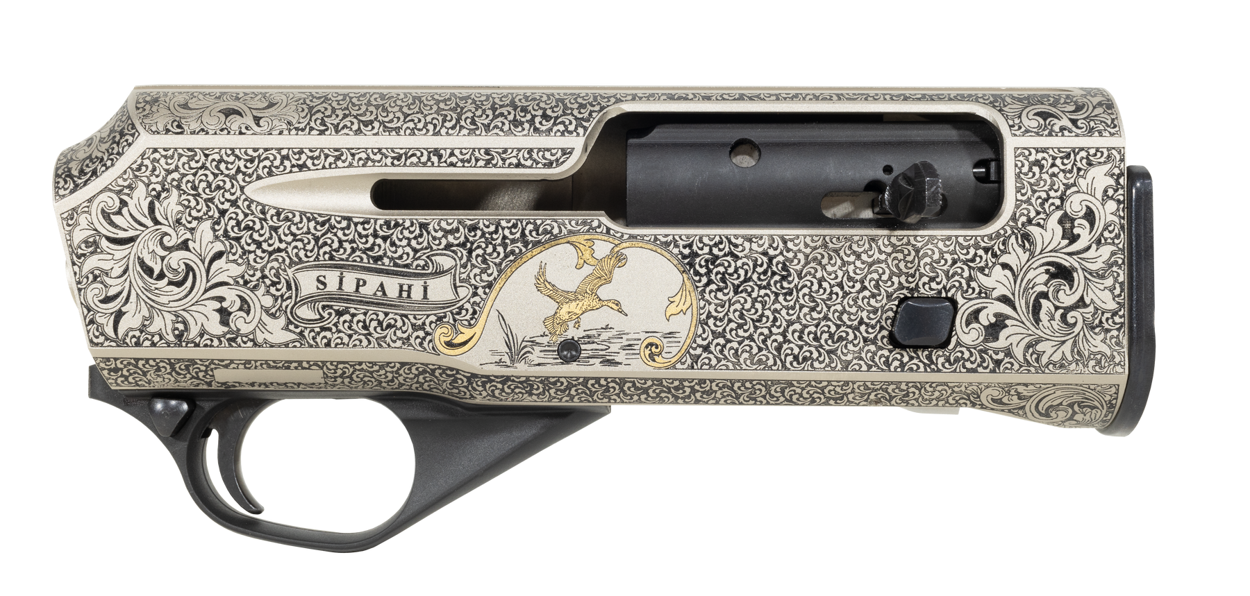 Sipahi V12 Gold Engraving Walnut Semi Auto Shotgun | 18" Barrel |