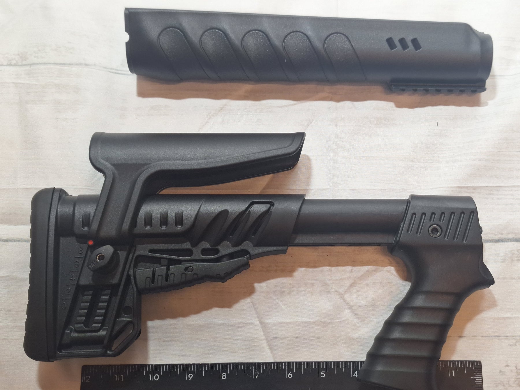 SIPAHI D13 Shotgun Telescopic Stock and Forend with flash rail.