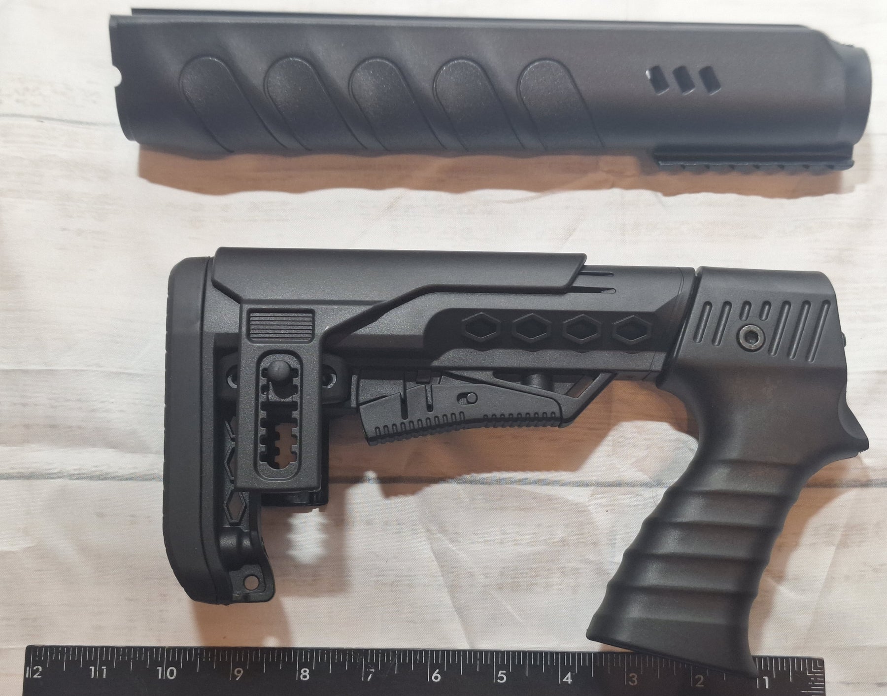 SIPAHI D16 Shotgun Telescopic Stock and Forend with flash rail.