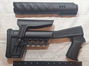 SIPAHI D23 Shotgun Stock and Forend with flash rail. (non telescopic)