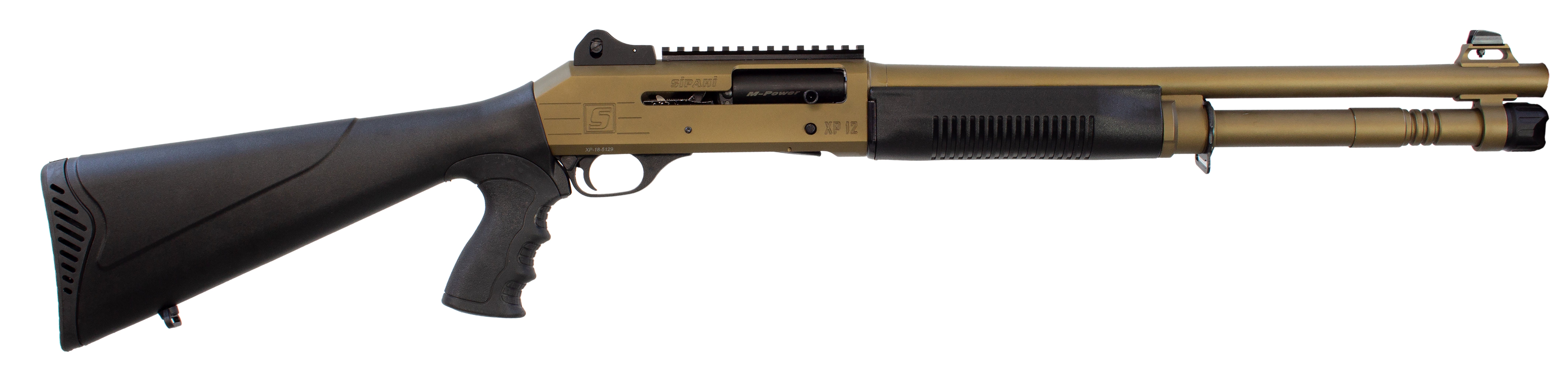 Sipahi XP12 M-POWER Desert | M4 Tactical | Semi Auto Shotgun | 18