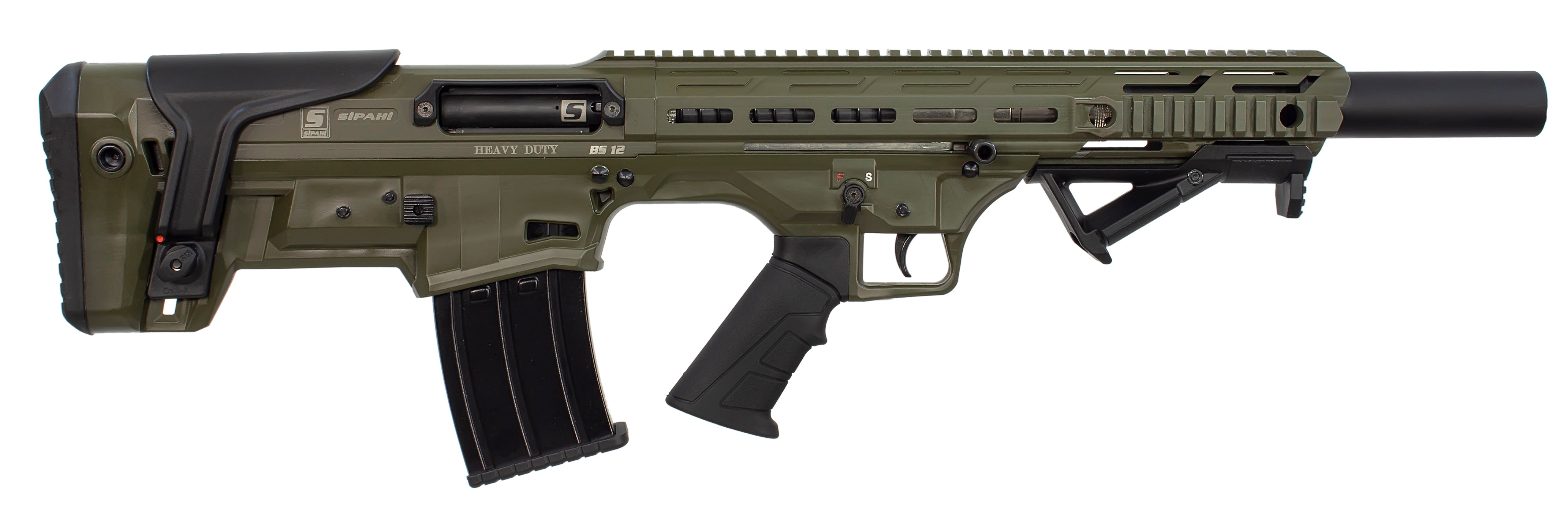 Sipahi BS12 OD Green Heavy Duty Bullpup Shotgun | 18" Barrel 12 Gauge